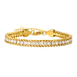 CZ Tennis Bracelet for Women, Cubic Zirconia Chain Bangle