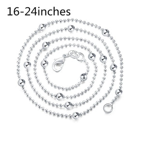 925 Sterling Silver Wedding Party Charm Necklace