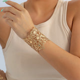 Hollow Flower Bracelet Cuff Jewelry for Women