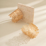 Hollow Flower Bracelet Cuff Jewelry for Women