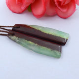 Chrysoprase Nugget Earrings Pairs, Semiprecious Stone Jewelry