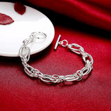 925 Silver Bracelet Elegant Wedding Jewelry Holiday