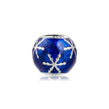925 Silver Wintry Delight Beads with Midnight Enamel Charms
