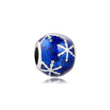 925 Silver Wintry Delight Beads with Midnight Enamel Charms