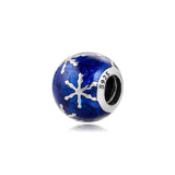 925 Silver Wintry Delight Beads with Midnight Enamel Charms