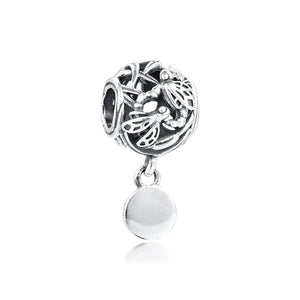 925 Silver Dragonfly Love Bead Charm for Bracelets Necklaces