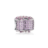 Pink Heart Beads 925 Sterling Silver Jewelry