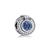 925 Sterling Silver Crown O Bead Charms for Bracelets Necklaces