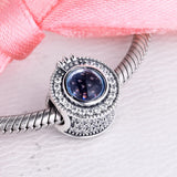 925 Sterling Silver Crown O Bead Charms for Bracelets Necklaces