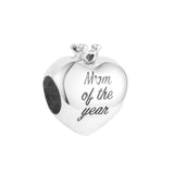 Mum Of The Year Beads 925 Sterling-Silver-Jewelry