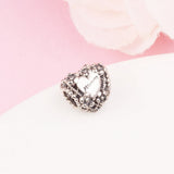 Flower Heart Mummy Beads 925 Sterling-Silver-Jewelry