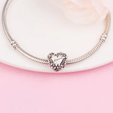 Flower Heart Mummy Beads 925 Sterling-Silver-Jewelry