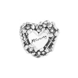Flower Heart Mummy Beads 925 Sterling-Silver-Jewelry
