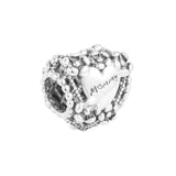 Flower Heart Mummy Beads 925 Sterling-Silver-Jewelry