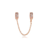 925 Sterling Silver Charms for Necklaces Bracelets Safety Chain Clip