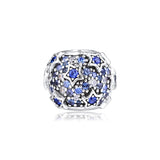 925 Silver Stars Pave Beads Charms for Jewelry