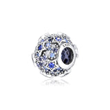 925 Silver Stars Pave Beads Charms for Jewelry