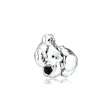 925 Sterling Silver Koala Beads for Jewelry Making