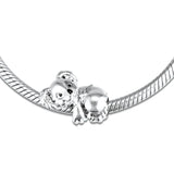 925 Sterling Silver Koala Beads for Jewelry Making