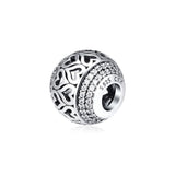 Luminous Hearts Beads 925 Silver Jewelry with CZ