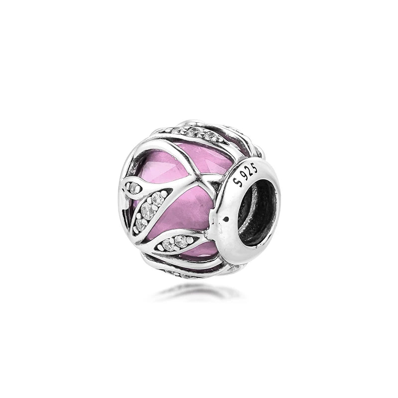 Pink Nature's Radiance Beads 925 Sterling Silver Jewelry