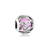 Pink Nature's Radiance Beads 925 Sterling Silver Jewelry