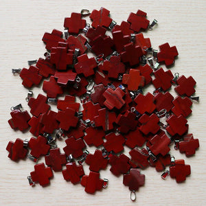 Cross Shape Pendants 20*20mm for DIY Jewelry Making Earrings 30pcs/lot
