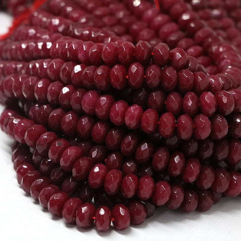 Red Agat Carnelian Abacus Faceted 2X4mm 4X6mm 5X8mm Loose Beads