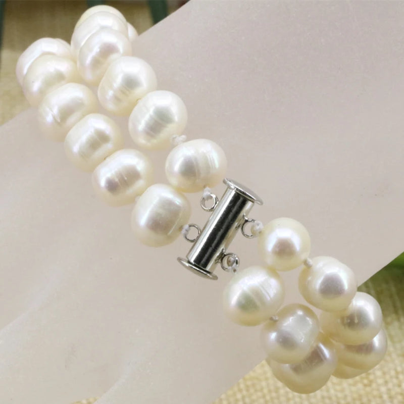 Pearl Bead Bracelet for Women Jewelry 7.5inch