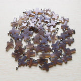 30pcs Gray Agate Stone Cross Beads Pendants for DIY Necklace