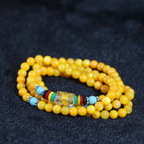 Yellow Red Conch Shell Beads Long Bracelets Multilayer 108 Beads Women Jewelry
