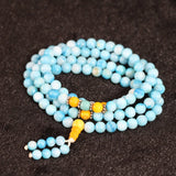 Yellow Red Conch Shell Beads Long Bracelets Multilayer 108 Beads Women Jewelry