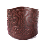 Thor's Hammer Pattern PU Leather Short Wrist Strap for Men