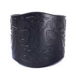 Thor's Hammer Pattern PU Leather Short Wrist Strap for Men