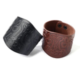 Thor's Hammer Pattern PU Leather Short Wrist Strap for Men