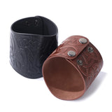Thor's Hammer Pattern PU Leather Short Wrist Strap for Men