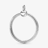Charmsy 925 Silver Letter O Pendant Necklace Women Sterling Silver Accessories
