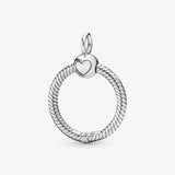 Charmsy 925 Silver Letter O Pendant Necklace Women Sterling Silver Accessories