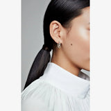 Sterling Silver Earrings Zircon Arrow Star Moon Shape Hollow Girls Ear Jewelry