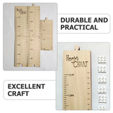 Kids Height Growth Chart Wall Decor Wooden Toddler Jungle Nursery Play Measure