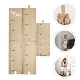 Kids Height Growth Chart Wall Decor Wooden Toddler Jungle Nursery Play Measure