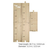 Kids Height Growth Chart Wall Decor Wooden Toddler Jungle Nursery Play Measure