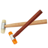 Chasing Hammer Jewelry Making Hammers Rubber Hammer with Comfortable Wood Handle