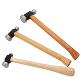 Chasing Hammer Jewelry Making Hammers Rubber Hammer with Comfortable Wood Handle