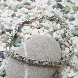 Chavin King Model 4 Mm. Gray Steel Bracelet