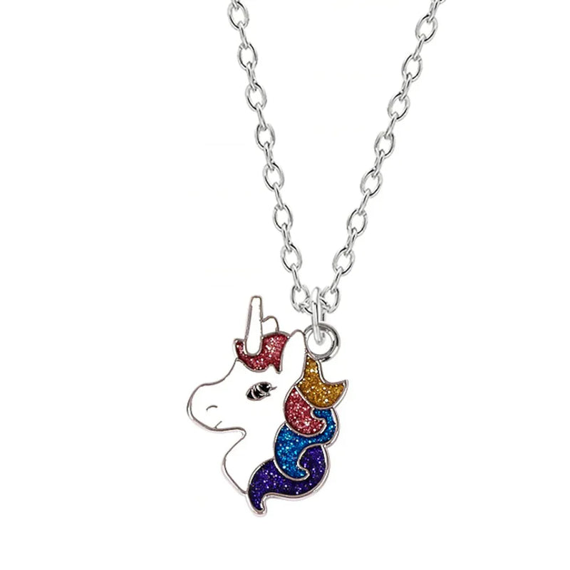 Chavin Unicorn Cabochons Silvery Child Necklace