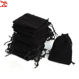 100Pcs Velvet Drawstring Pouch Bag, Wedding Gift Bags, Velvet Bag