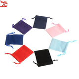 100Pcs Velvet Drawstring Pouch Bag, Wedding Gift Bags, Velvet Bag