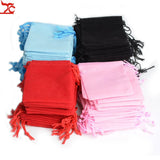 100Pcs Velvet Drawstring Pouch Bag, Wedding Gift Bags, Velvet Bag