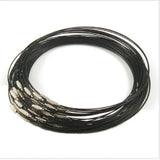 50pcs 1mm Stainless Steel Cable Cord Necklaces